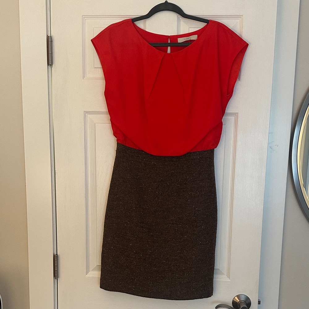 Orange and Brown Dress